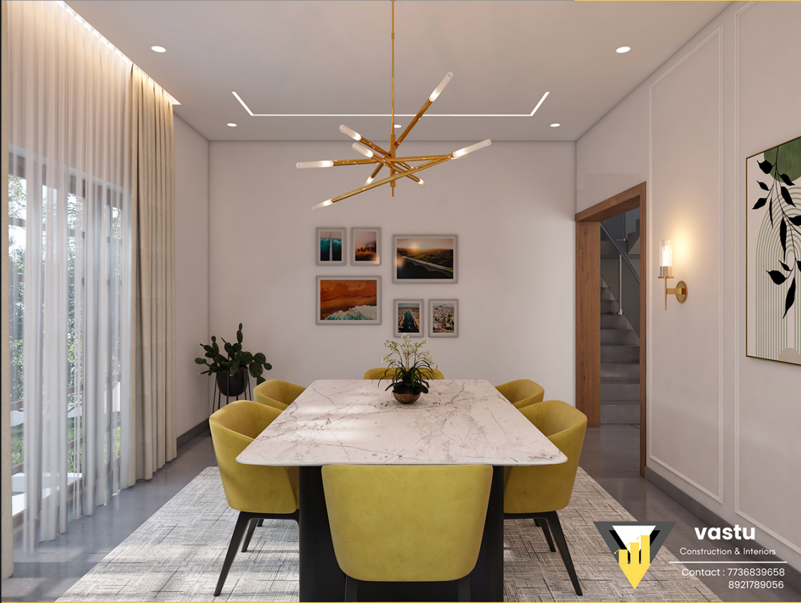 Modern Dining Room Interior Design Kannur Kerala